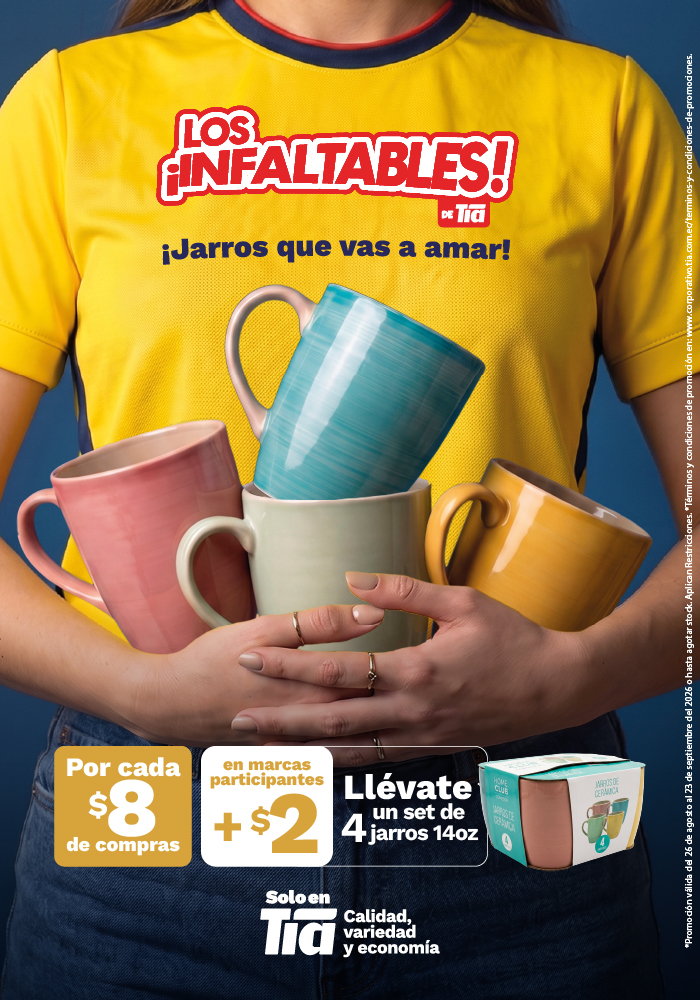 LOS INFALTABLES DE TÍA- SET 4 JARROS